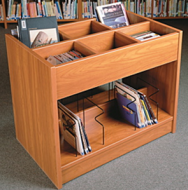 Six Compartments Books Browsing Cart. 17PMT906-6863