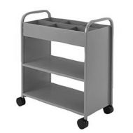 Economical Book Trolley with 6 Compartment.15PMT322-6C
